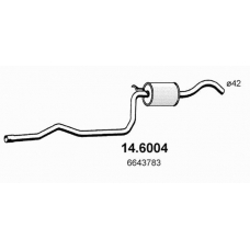 14.6004 ASSO Средний глушитель выхлопных газов