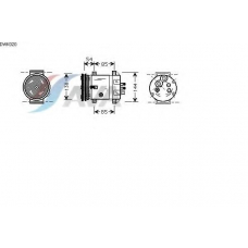 DWK020 AVA Компрессор, кондиционер