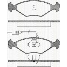 8110 15902 TRISCAN Комплект тормозных колодок, дисковый тормоз