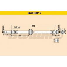 BAH0017 BARUM Тормозной шланг