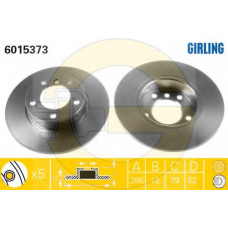 6411122 GIRLING Комплект тормозов, дисковый тормозной механизм