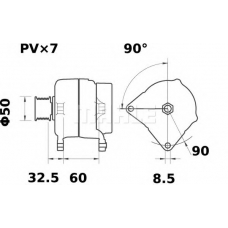 MG 65 MAHLE Генератор