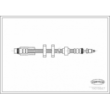 19018887 CORTECO Тормозной шланг