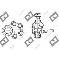 DB1267 DJ PARTS Несущий / направляющий шарнир