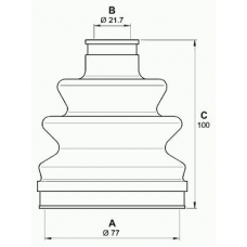 SJK7133.00 OPEN PARTS Комплект пылника, приводной вал