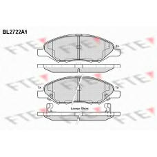 BL2722A1 FTE Комплект тормозных колодок, дисковый тормоз