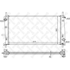 10-25291-SX STELLOX Радиатор, охлаждение двигателя