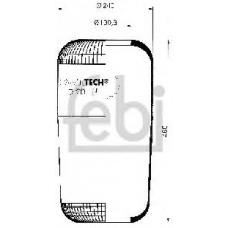 15006 FEBI Сильфон пневматической рессоры