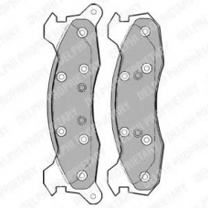 LP1182 DELPHI Комплект тормозных колодок, дисковый тормоз