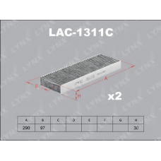 LAC-1311C LYNX Lac-1311c фильтр салона lynx