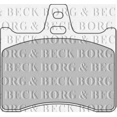 BBP1579 BORG & BECK Комплект тормозных колодок, дисковый тормоз