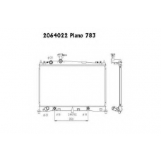 2064022 ORDONEZ Радиатор, охлаждение двигателя