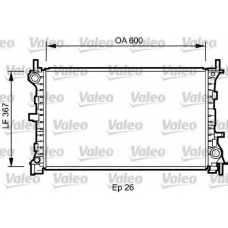 735046 VALEO Радиатор, охлаждение двигателя