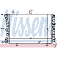 62314 NISSENS Радиатор, охлаждение двигателя