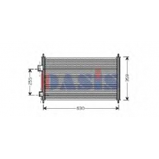 102005N AKS DASIS Конденсатор, кондиционер