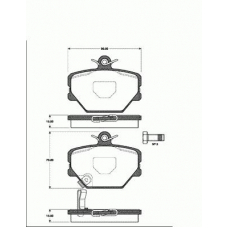 1501223344 S.b.s. Комплект тормозных колодок, дисковый тормоз
