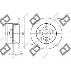 BD1843 DJ PARTS Тормозной диск