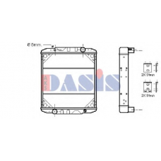 390400N AKS DASIS Радиатор, охлаждение двигателя