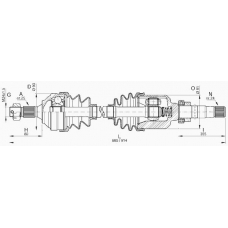 DRS6158.00 OPEN PARTS Приводной вал