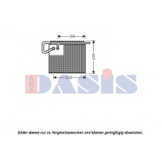 820045N AKS DASIS Испаритель, кондиционер