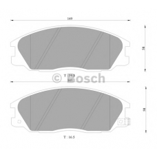 0 986 505 099 BOSCH Комплект тормозных колодок, дисковый тормоз