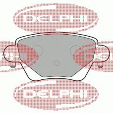 LP1682 DELPHI Комплект тормозных колодок, дисковый тормоз