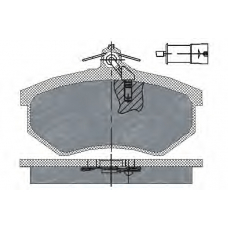 SP 199 PR SCT Комплект тормозных колодок, дисковый тормоз
