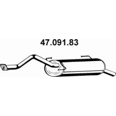 47.091.83 EBERSPACHER Глушитель выхлопных газов конечный