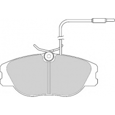 FD6248A NECTO Комплект тормозных колодок, дисковый тормоз