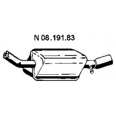 08.191.83 EBERSPACHER Глушитель выхлопных газов конечный