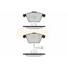 PA1681 BRAKE ENGINEERING Комплект тормозных колодок, дисковый тормоз