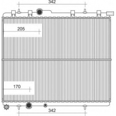 350213107800 MAGNETI MARELLI Радиатор, охлаждение двигателя