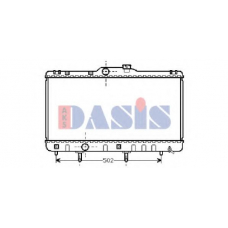 210460N AKS DASIS Радиатор, охлаждение двигателя