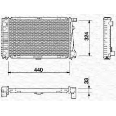 350213695000 MAGNETI MARELLI Радиатор, охлаждение двигателя