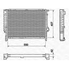 350213433000 MAGNETI MARELLI Радиатор, охлаждение двигателя