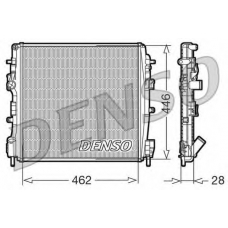 DRM23018 DENSO Радиатор, охлаждение двигателя
