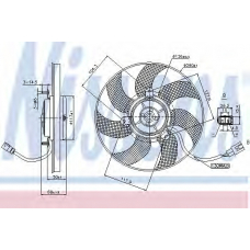 85680 NISSENS Вентилятор, охлаждение двигателя