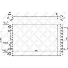 10-26417-SX STELLOX Радиатор, охлаждение двигателя