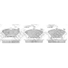 PN0562W NiBK Комплект тормозных колодок, дисковый тормоз