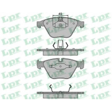 05P1193 LPR Комплект тормозных колодок, дисковый тормоз