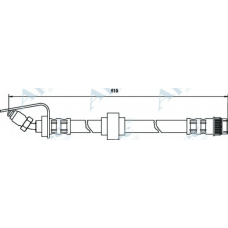 HOS3181 APEC Тормозной шланг