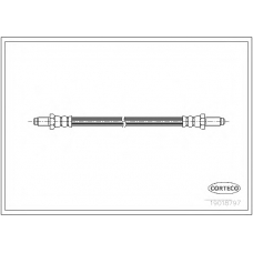 19018797 CORTECO Тормозной шланг