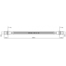 VBH843 MOTAQUIP Тормозной шланг