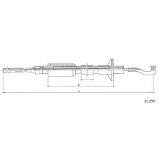 11.250 CABOR Трос, управление сцеплением