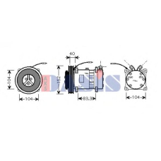 850636N AKS DASIS Компрессор, кондиционер