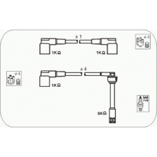 HR16 JANMOR Комплект проводов зажигания