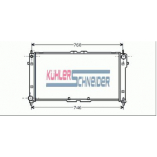 1810601 KUHLER SCHNEIDER Радиатор, охлаждение двигател