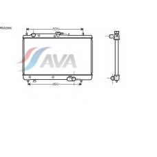 MZA2066 AVA Радиатор, охлаждение двигателя