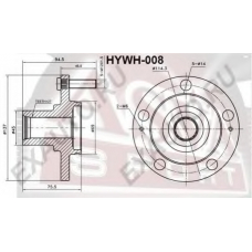 HYWH-008 ASVA Ступица колеса