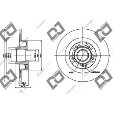 BD1321 DJ PARTS Тормозной диск